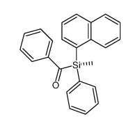 ((R)-Methyl-naphthalen-1-yl-phenyl-silanyl)-phenyl-methanone Structure