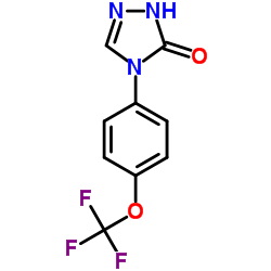 4-[4-(Trifluoromethoxy)phenyl]-2,4-dihydro-3H-1,2,4-triazol-3-one Structure