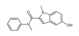 5-hydroxy-N,1-dimethyl-N-phenylindole-2-carboxamide结构式