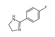 1H-IMIDAZOLE, 2-(4-FLUOROPHENYL)-4,5-DIHYDRO-结构式