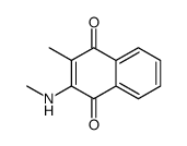 2-METHYL-3-METHYLAMINO-1,4-NAPHTHOQUINONE结构式