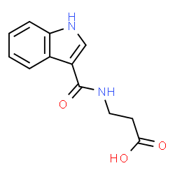 3-(1H-吲哚-3-酰氨基)丙酸结构式