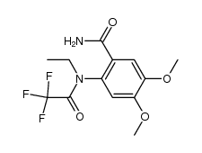 2-(N-ethyl-2,2,2-trifluoroacetamido)-4,5-dimethoxybenzamide Structure