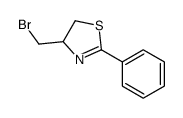 4-(bromomethyl)-2-phenyl-4,5-dihydro-1,3-thiazole结构式