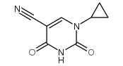 1-CYCLOPROPYL-2,4-DIOXO-1,2,3,4-TETRAHYDROPYRIMIDINE-5-CARBONITRILE Structure