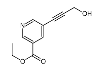 ETHYL 5-(3-HYDROXYPROP-1-YNYL)NICOTINATE structure