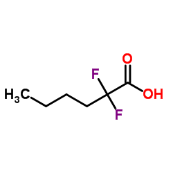 2,2-Difluorohexanoic acid Structure