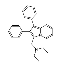 N-[(1,2-diphenylindolizin-3-yl)methyl]-N-ethylethanamine Structure