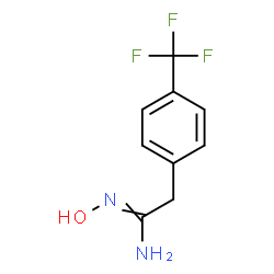 BENZENEETHANIMIDAMIDE, N-HYDROXY-4-(TRIFLUOROMETHYL)- Structure