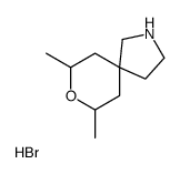 7,9-dimethyl-8-oxa-2-azaspiro[4.5]decane,hydrobromide Structure
