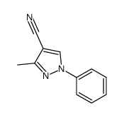 3-methyl-1-phenylpyrazole-4-carbonitrile结构式