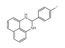 2-(4-fluorophenyl)-2,3-dihydro-1H-perimidine结构式