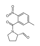 (S)-1-(5-methyl-2-nitrobenzoyl)pyrrolidine-2-carbaldehyde Structure