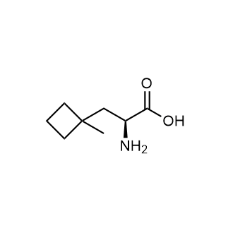 (2S)-2-Amino-3-(1-methylcyclobutyl)propanoic acid Structure