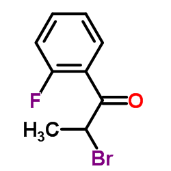2-Bromo-1-(2-fluorophenyl)-1-propanone Structure
