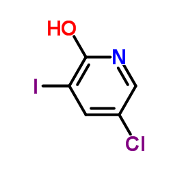 5-氯-3-碘吡啶-2-醇结构式