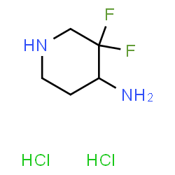 3,3-difluoropiperidin-4-amine dihydrochloride Structure