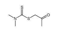 2-oxopropyl N,N-dimethylcarbamodithioate结构式