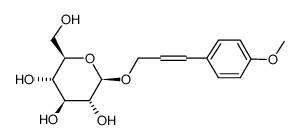 3-(4-Methoxyphenyl)-2-propenyl β-D-glucopyranoside结构式