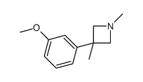 1,3-Dimethyl-3-(m-methoxyphenyl)azetidine结构式