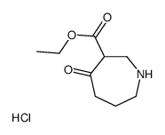 ETHYL 4-OXO-3-AZEPANECARBOXYLATE HCL Structure