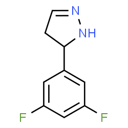 5-(3,5-Difluorophenyl)-4,5-dihydro-1H-pyrazole Structure