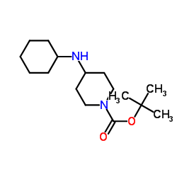 1-BOC-4-CYCLOHEXYLAMINO-PIPERIDINE structure