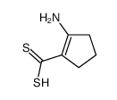 2-aminocyclopentene-1-carbodithioic acid structure