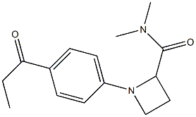 N,N-dimethyl-1-(4-propionylphenyl)azetidine-2-carboxamide结构式