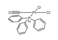 cis-[PtCl2(CO)(PPh3)]结构式