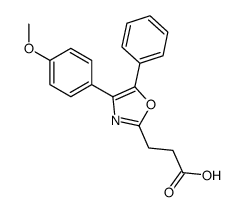 3-[4-(4-methoxyphenyl)-5-phenyl-1,3-oxazol-2-yl]propanoic acid结构式