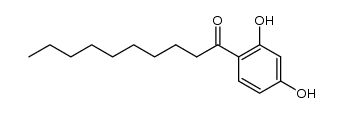 1-(2,4-dihydroxyphenyl)-decan-1-one Structure