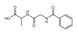 N-hippuroyl-alanine Structure