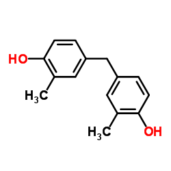4,4'-亚甲基双(2-甲基苯酚)结构式