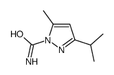 1H-Pyrazole-1-carboxamide,5-methyl-3-(1-methylethyl)-(9CI)结构式