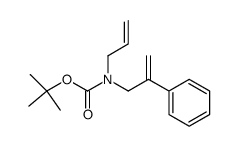 Allyl-(2-phenyl-allyl)-carbamic acid tert-butyl ester结构式