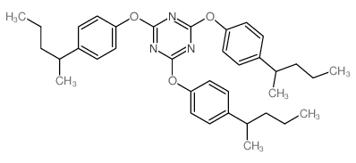1,3,5-Triazine,2,4,6-tris[4-(1-methylbutyl)phenoxy]- structure