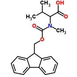 N-[(9H-Fluoren-9-ylmethoxy)carbonyl]-N-methylvaline结构式