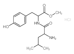 L-Tyrosine, L-leucyl-,methyl ester, monohydrochloride (9CI) Structure