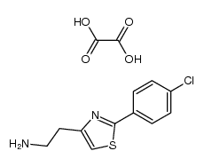 2-[2-(4-chloro-phenyl)-thiazol-4-yl]-ethylamine, oxalate (1:1)结构式