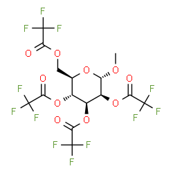 Methyl α-D-mannopyranoside tetrakis(trifluoroacetate) structure