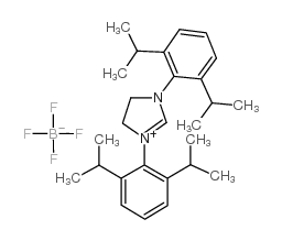 1,3-bis-(2,6-di-Isopropylphenyl)-4,5-dihydroimidazolium tetrafluoroborate Structure