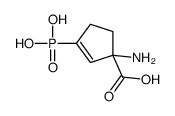 2-Cyclopentene-1-carboxylicacid,1-amino-3-phosphono-(9CI)结构式
