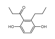 2-Propyl-3,6-dihydroxypropiophenon Structure