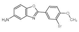 2-(3-bromo-4-methoxyphenyl)-1,3-benzoxazol-5-amine structure