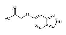 2-(1H-indazol-6-yloxy)acetic acid Structure