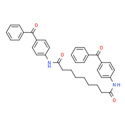 N,N'-bis[4-(phenylcarbonyl)phenyl]nonanediamide结构式