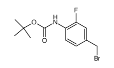 CARBAMIC ACID, [4-(BROMOMETHYL)-2-FLUOROPHENYL]-, 1,1-DIMETHYLETHYL ESTER结构式