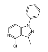 4-chloro-3-methyl-1-phenyl-1H-pyrazolo[4,3-c]pyridine Structure