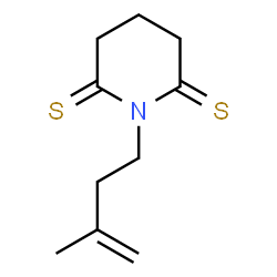 2,6-Piperidinedithione,1-(3-methyl-3-butenyl)- (9CI) structure